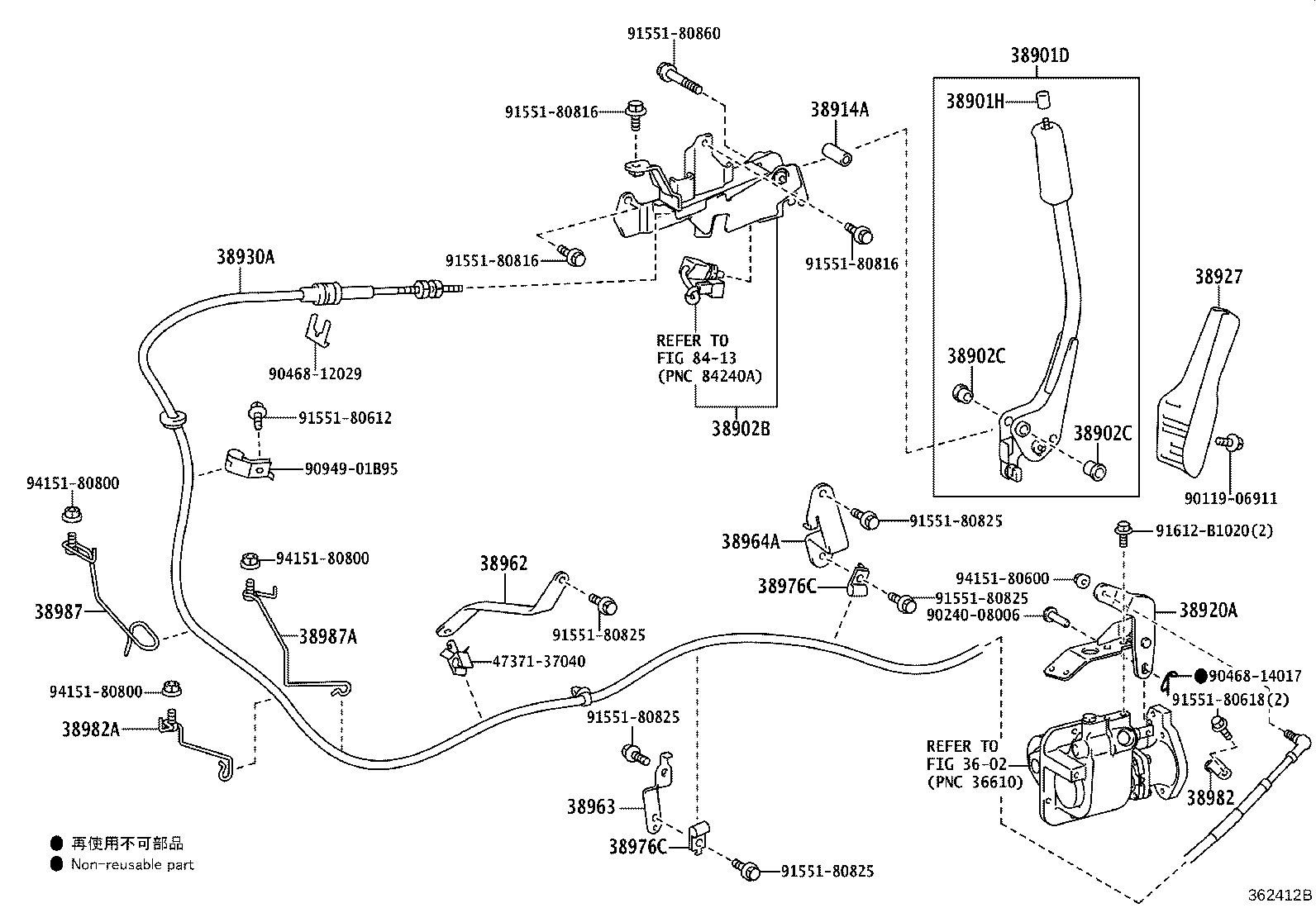 38902-37112 BRACKET SUB-ASSY, VALVE CONTROL LEVER product image