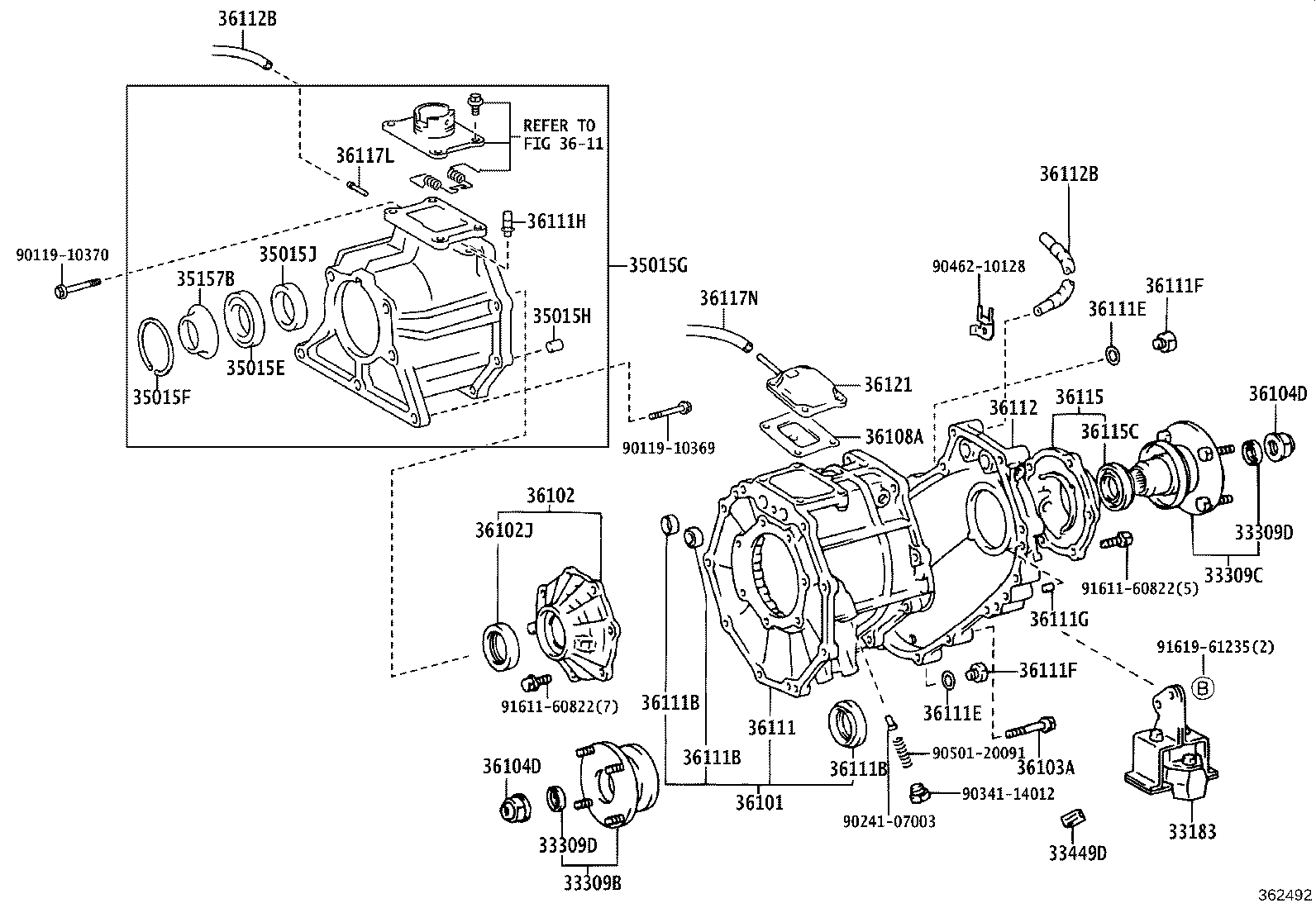 36107-35110 ADAPTER, TRANSFER product image