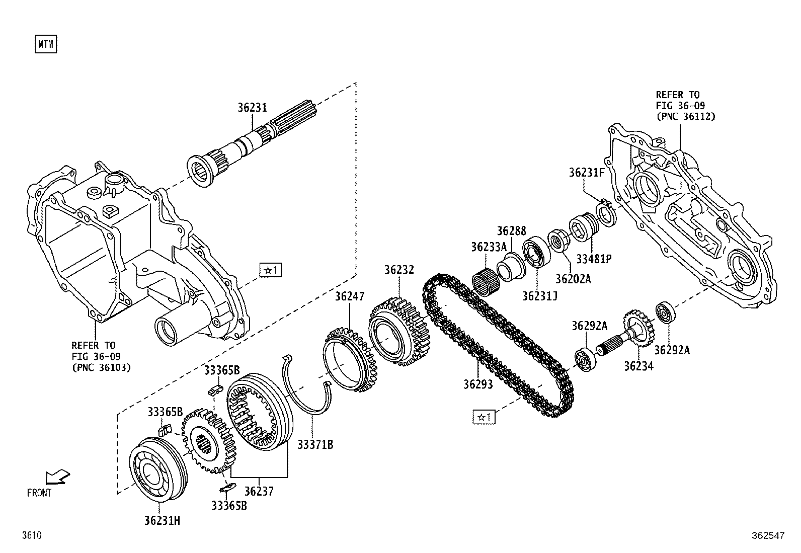 36232-B5030 GEAR, TRANSFER FRONT DRIVE product image