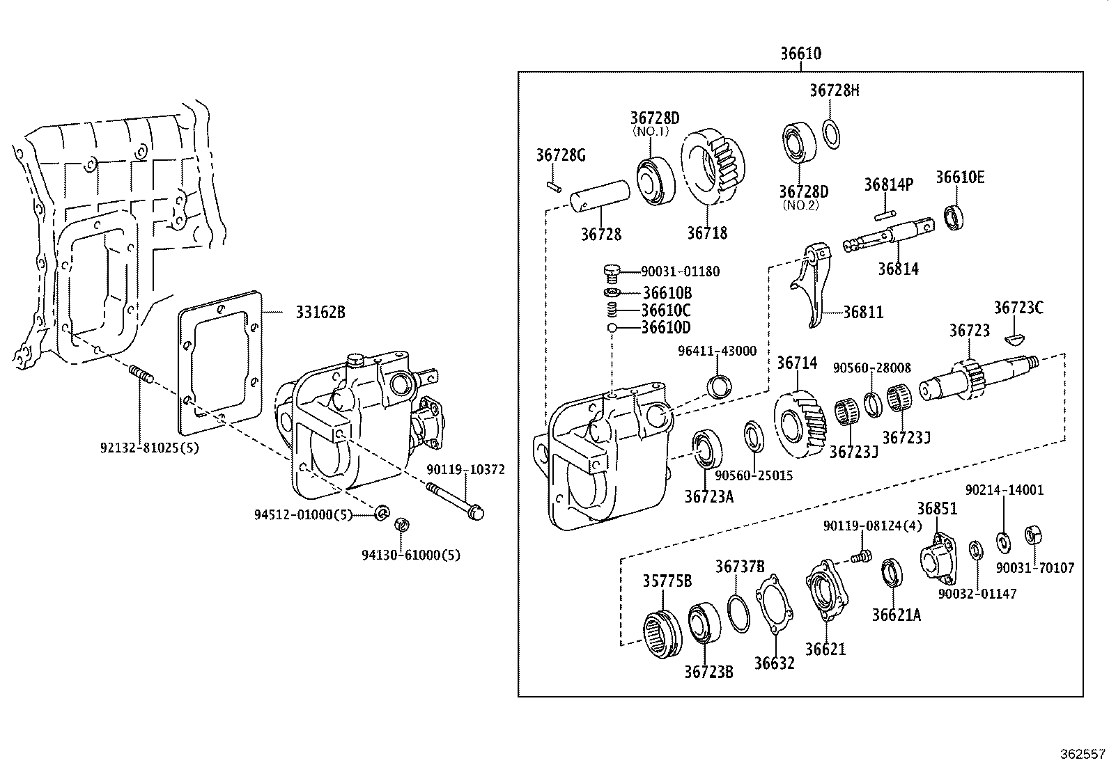 SZ371-35006 BEARING(FOR POWER TAKE-OFF IDLER GEAR FRONT) product image