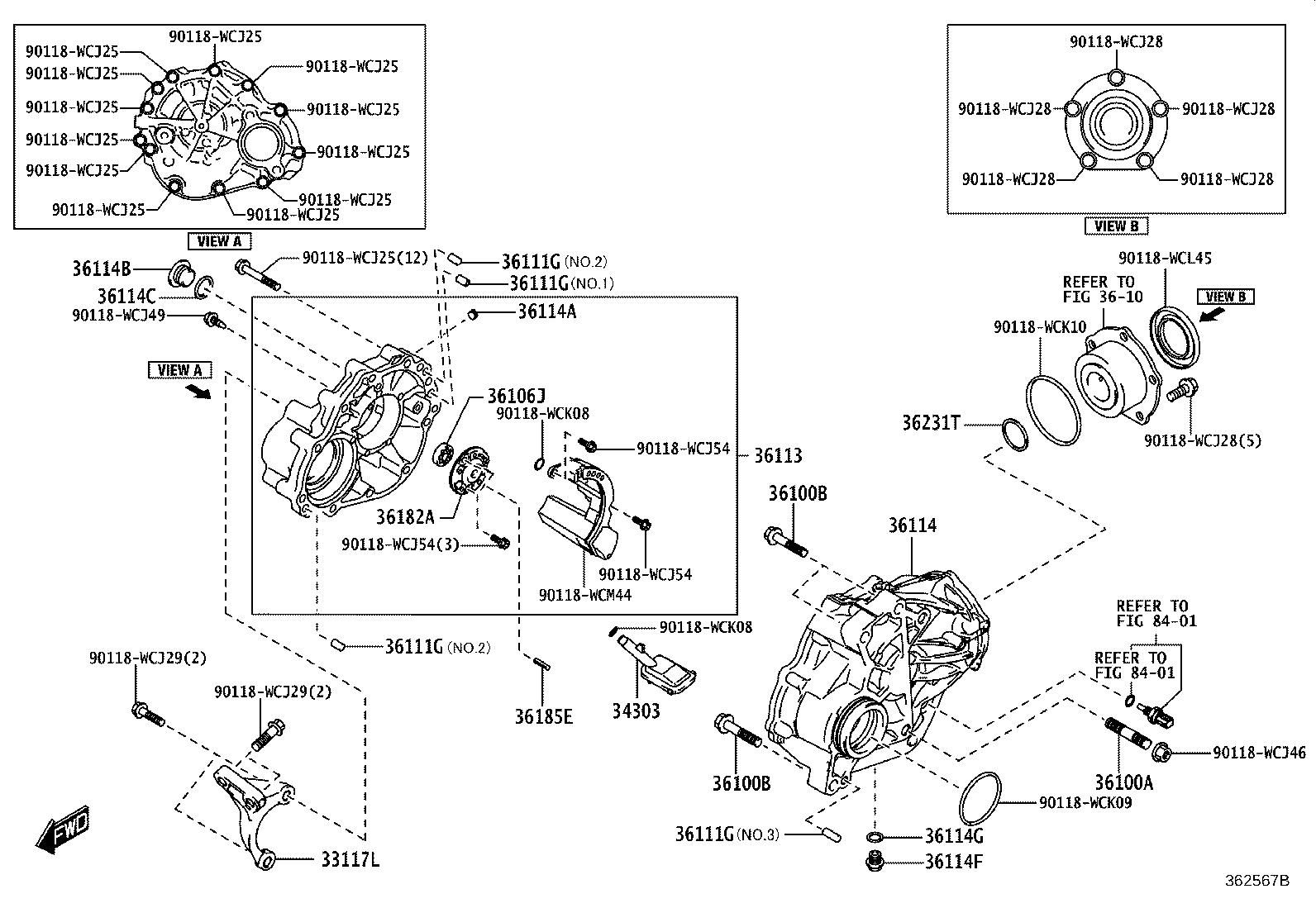 90118-WCJ44 PIN, STRAIGHT (FOR TRANSFER CASE) product image
