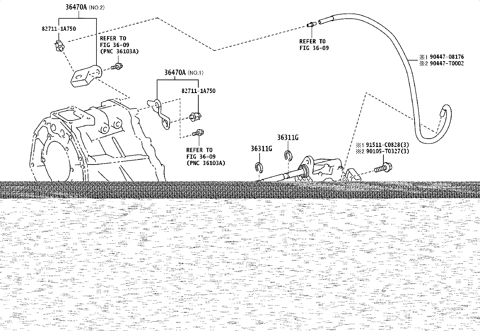 Toyota 36312-0K011 FORK, TRANSFER GEAR SHIFT, NO.2