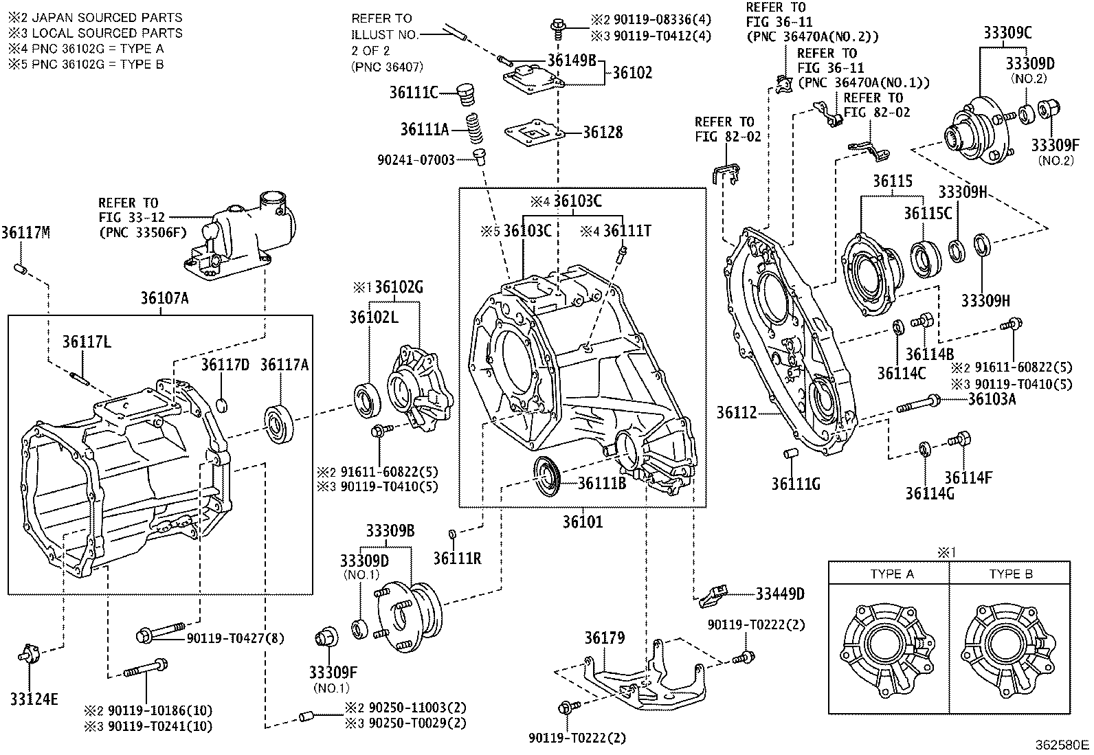 36101-71020 CASE SUB-ASSY, TRANSFER product image