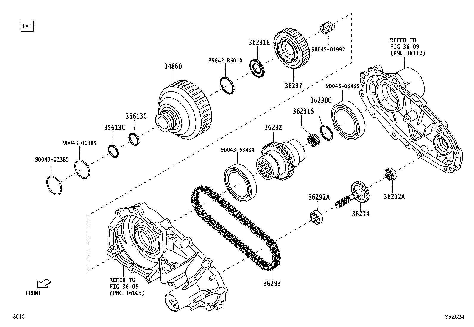 36232-B5030 GEAR, TRANSFER FRONT DRIVE product image