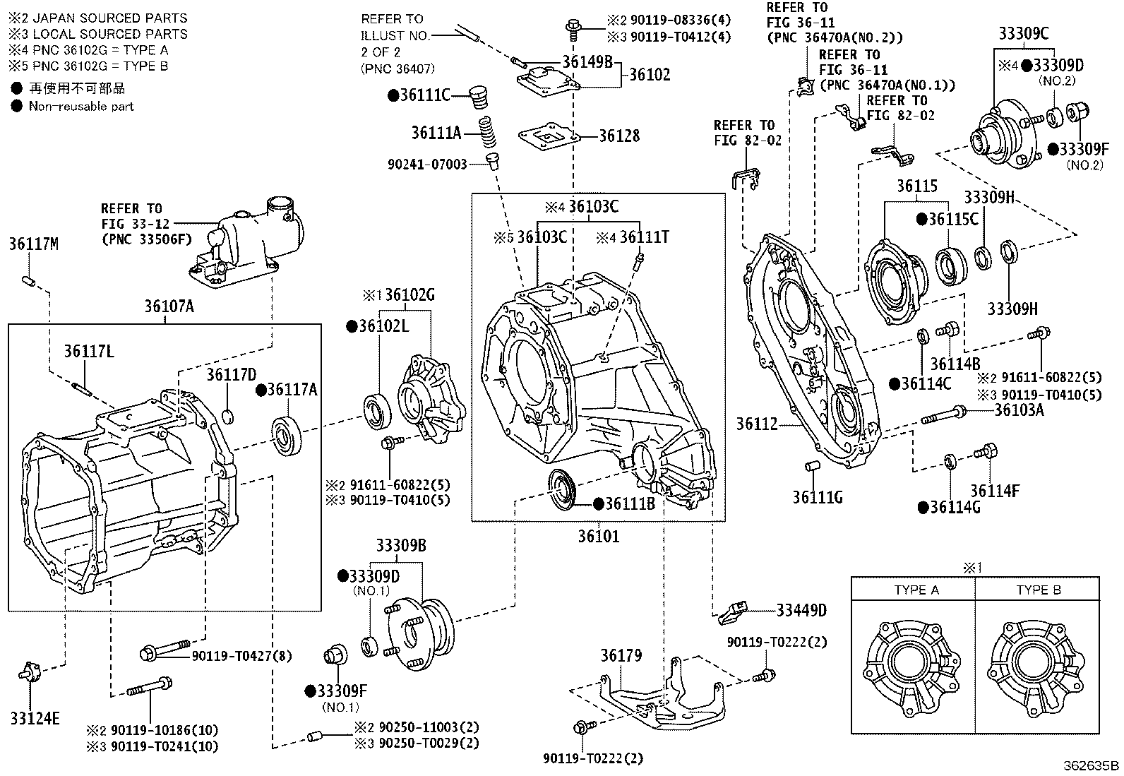 36111-0K031 CASE, TRANSFER, FRONT product image