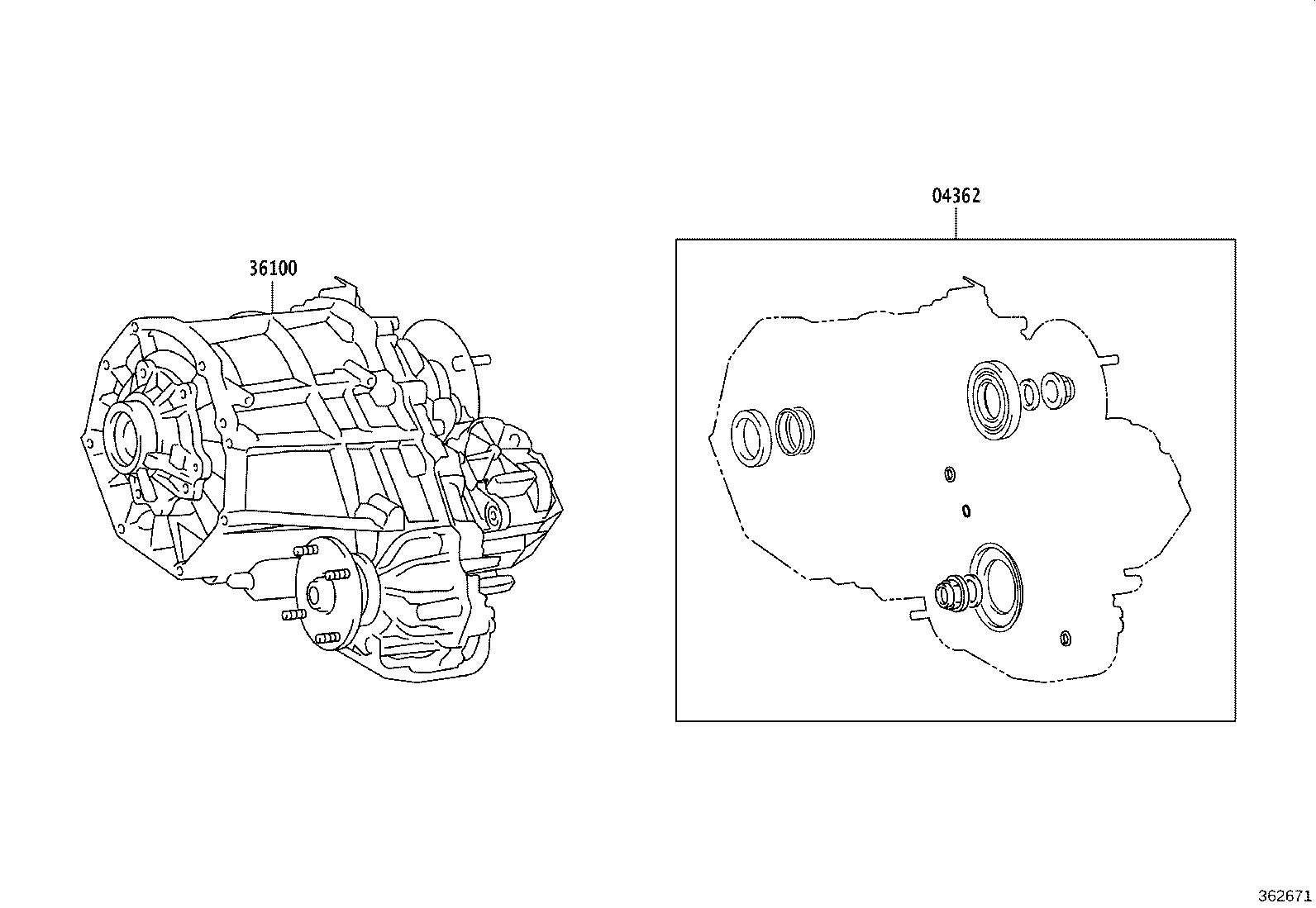 36100-04030 TRANSFER ASSY product image