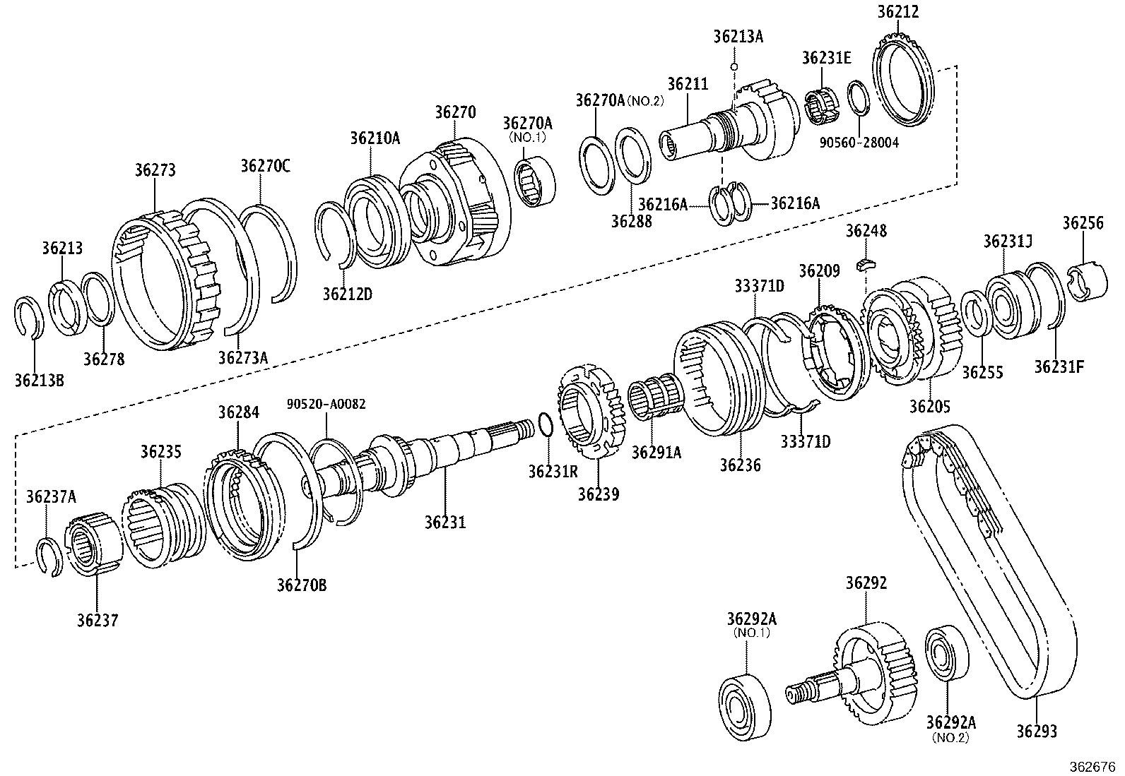 36201-04010 SHAFT, TRANSFER INPUT product image