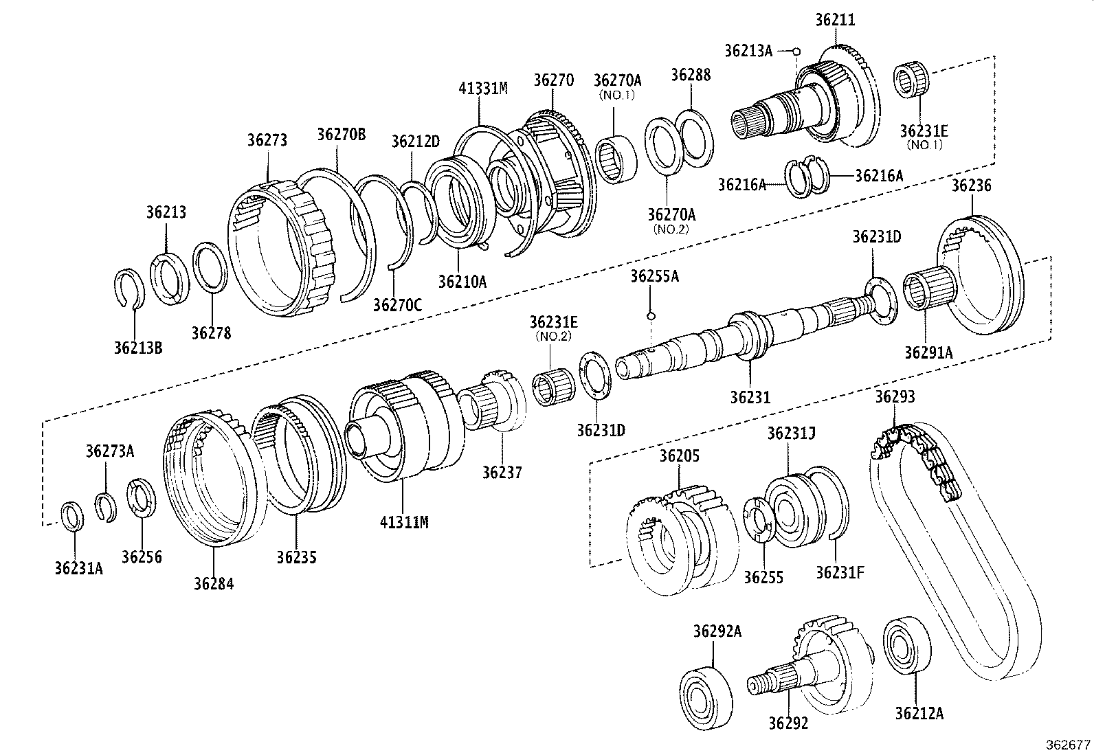 36201-04010 SHAFT, TRANSFER INPUT product image