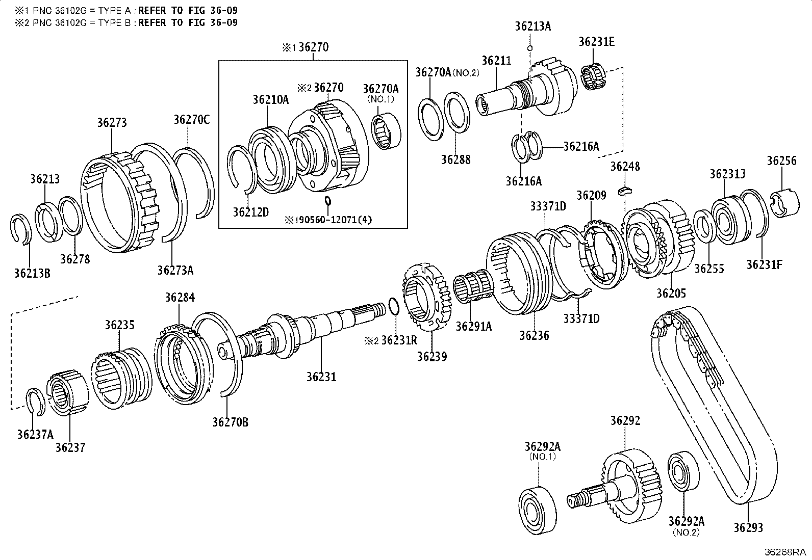 90363-28022 BEARING (FOR TRANSFER DRIVEN SPROCKET) product image