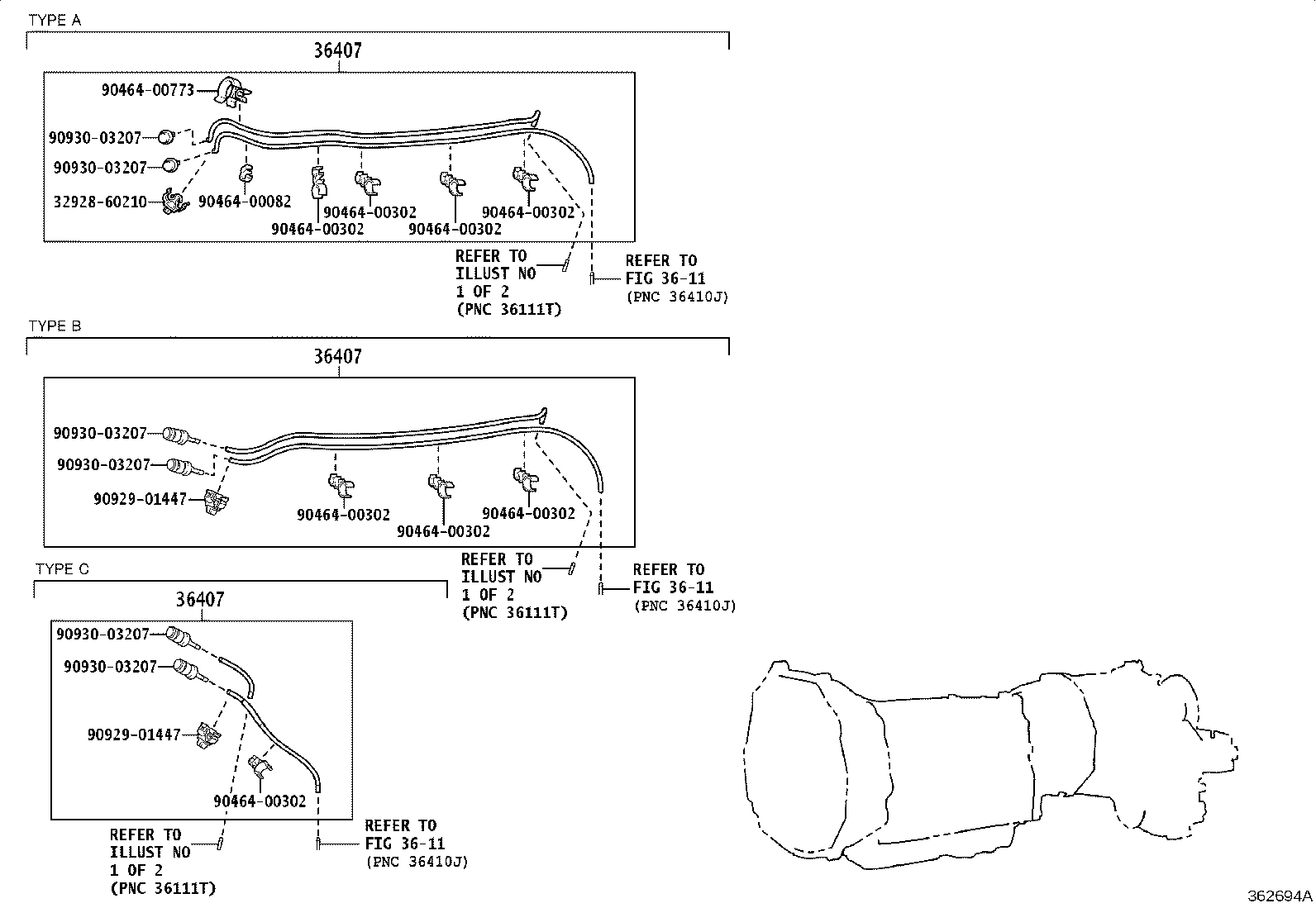 Toyota 36478-35030 BRACKET, TRANSFER BREATHER