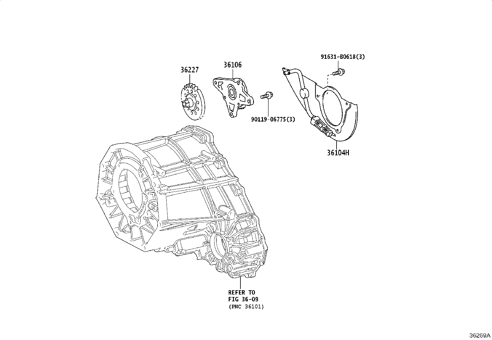 36227-35060 GEAR, TRANSFER OIL PUMP product image