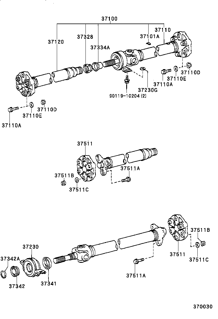 90937-01487 PIECE, BALANCE, NO.1 (FOR PROPELLER SHAFT) product image