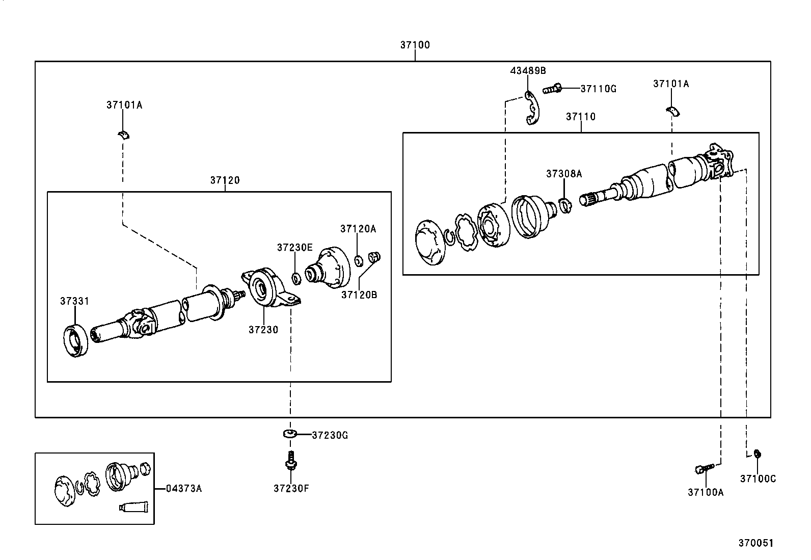 37110-21180 SHAFT ASSY, PROPELLER product image