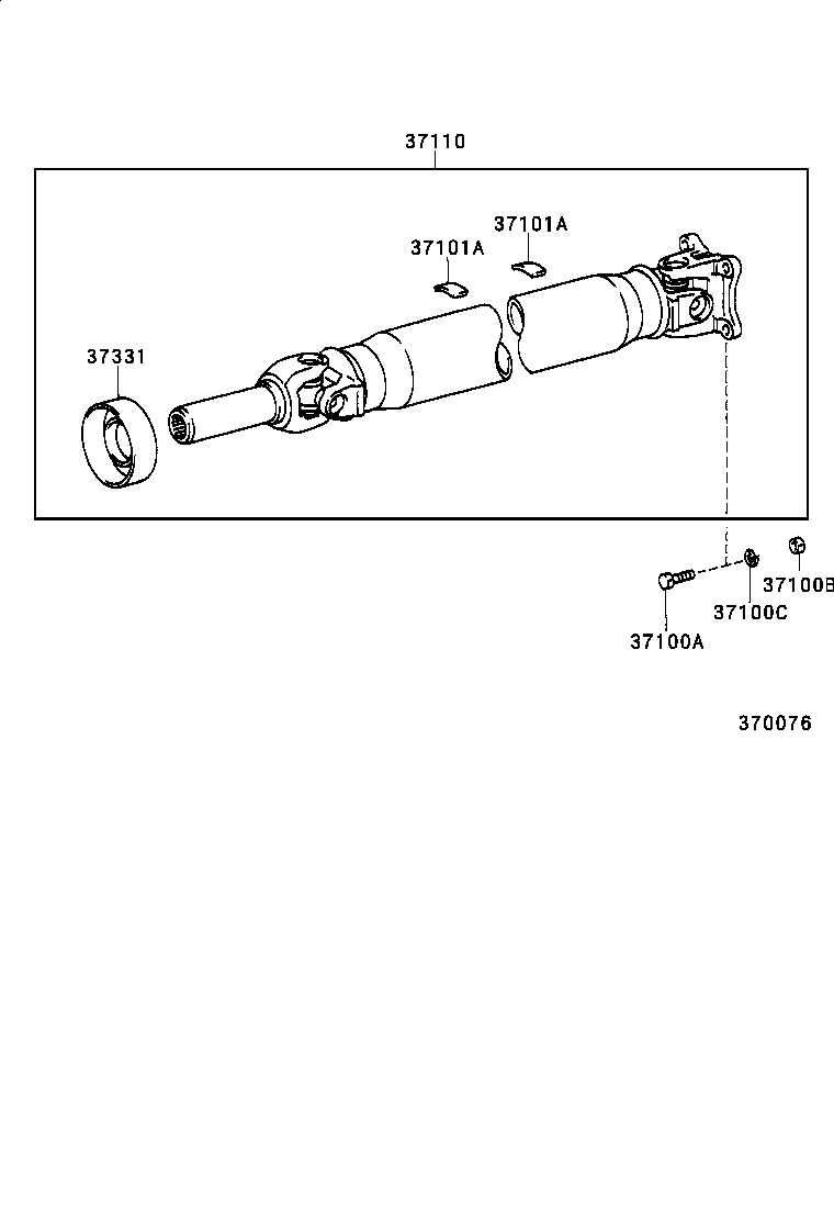 37110-28270 SHAFT ASSY, PROPELLER product image