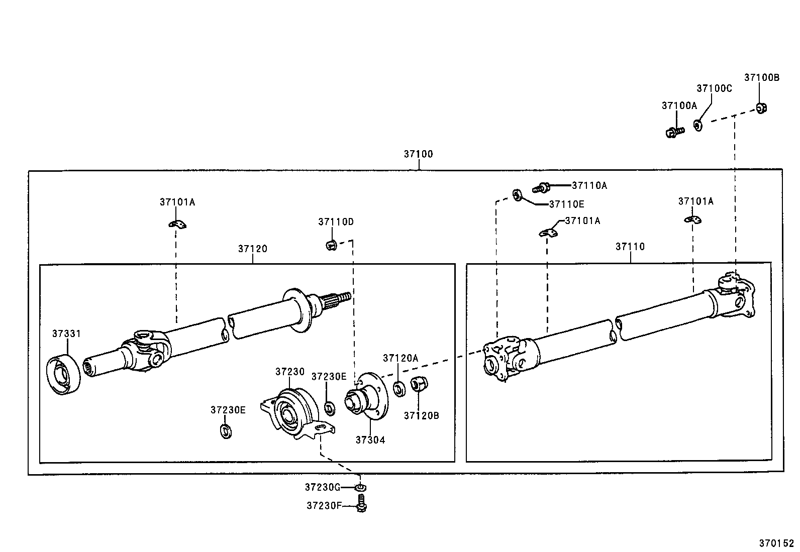 37110-53020 SHAFT ASSY, PROPELLER product image