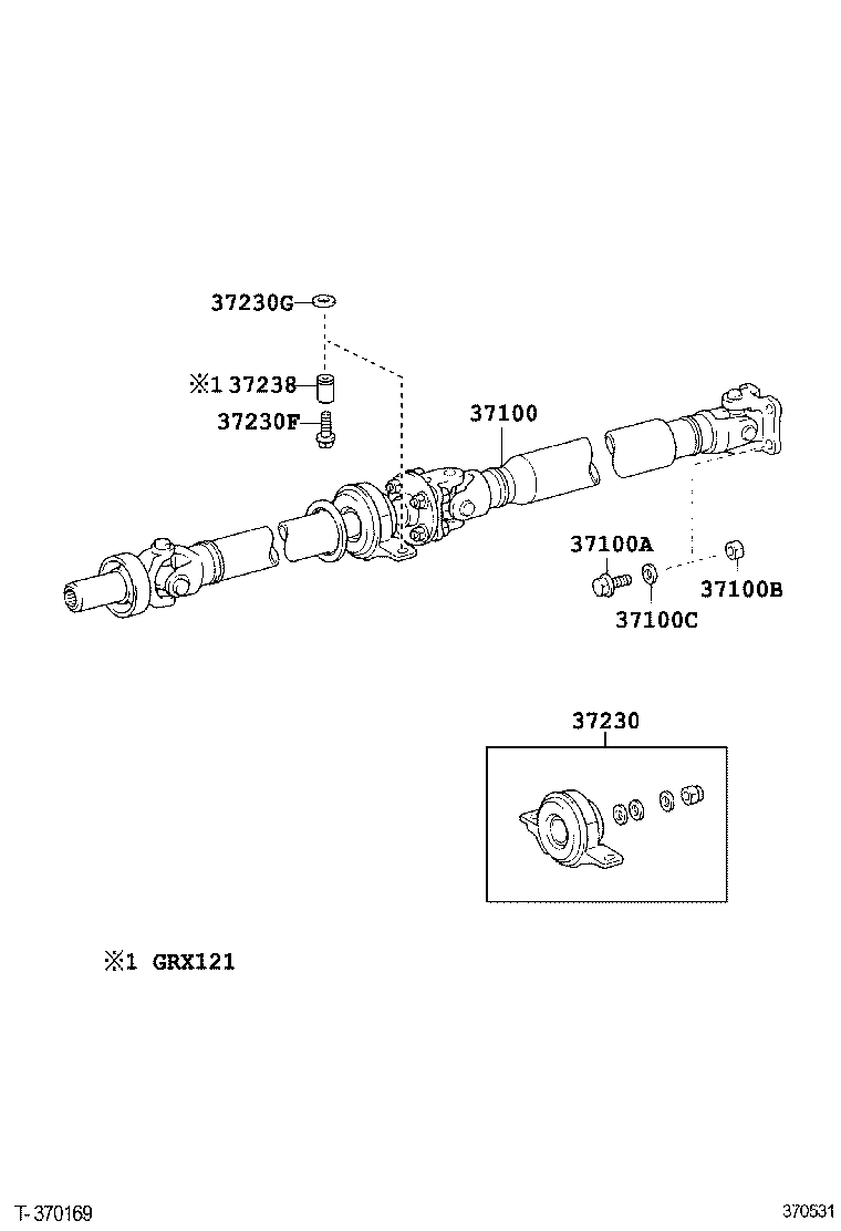 90105-C0163 BOLT, NO.1 (FOR PROPELLER SHAFT & DIFFERENTIAL SETTING) product image