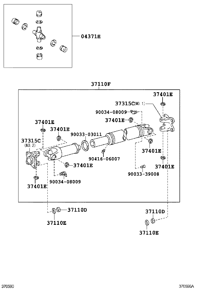 37110-37F60 SHAFT ASSY, PROPELLER, REAR product image