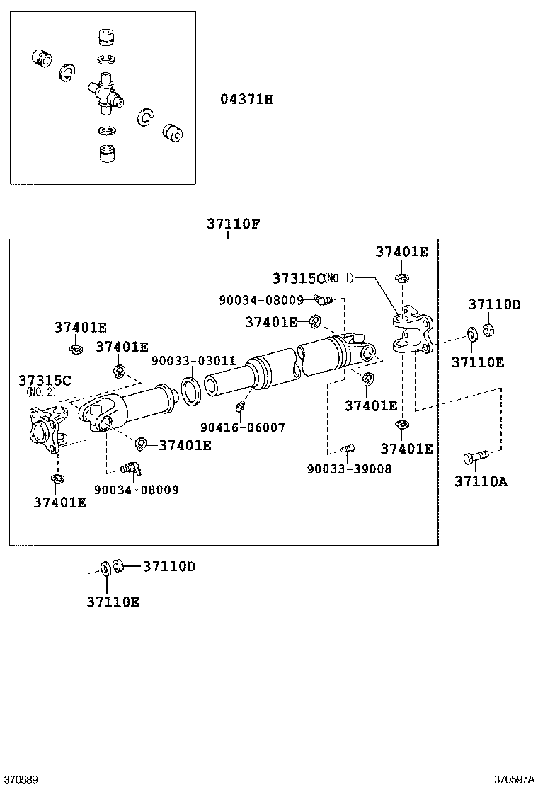 37110-37F60 SHAFT ASSY, PROPELLER, REAR product image