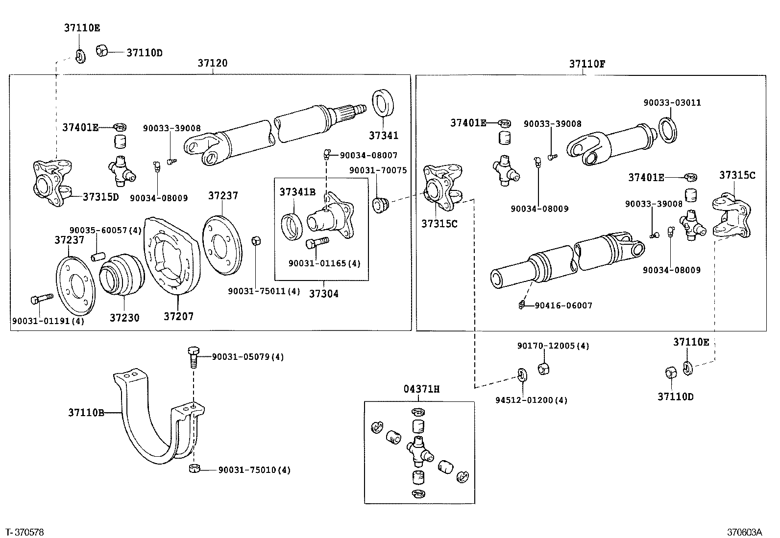 37120-37640 SHAFT ASSY, PROPELLER INTERMEDIATE product image