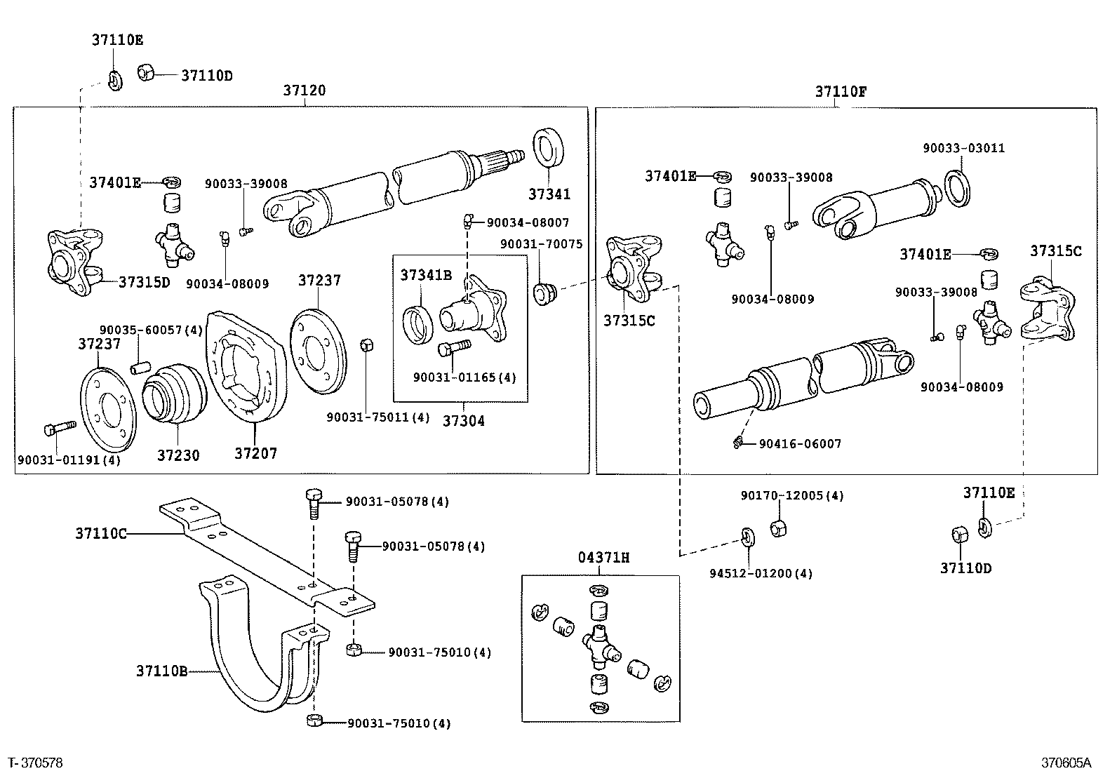 37120-37640 SHAFT ASSY, PROPELLER INTERMEDIATE product image