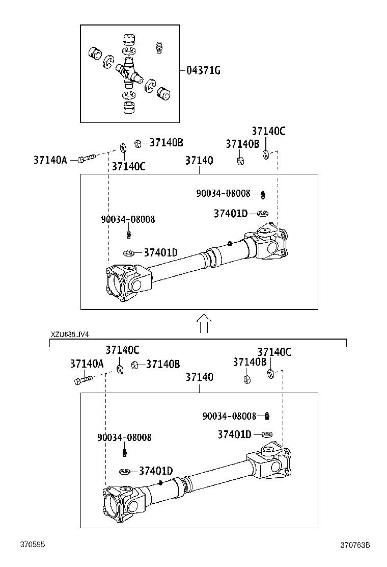 37110-37D91 SHAFT ASSY, PROPELLER, REAR product image