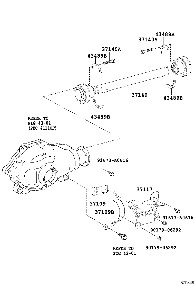 37100-30A90 SHAFT ASSY, PROPELLER W/CENTER BEARING product image