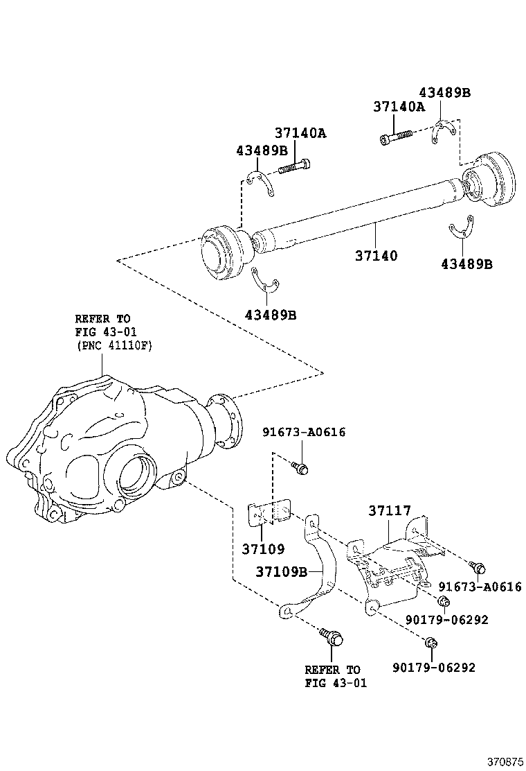37100-53190 SHAFT ASSY, PROPELLER W/CENTER BEARING product image