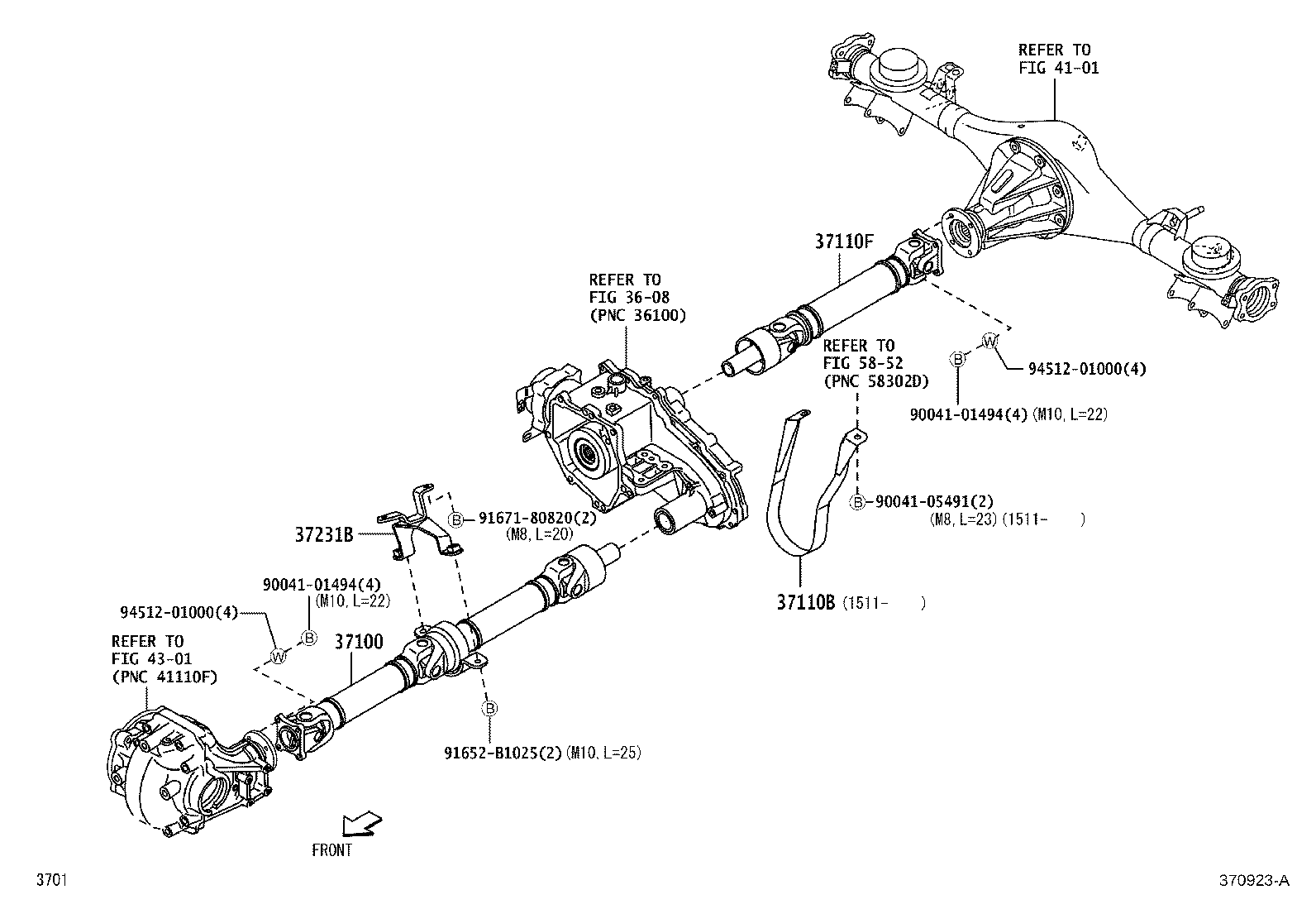 37100-B5010 SHAFT ASSY, PROPELLER W/CENTER BEARING product image
