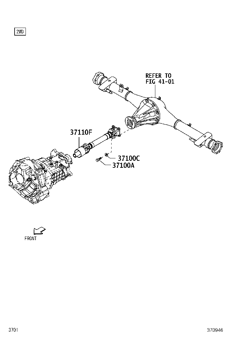 37110-B5100 SHAFT ASSY, PROPELLER, REAR product image