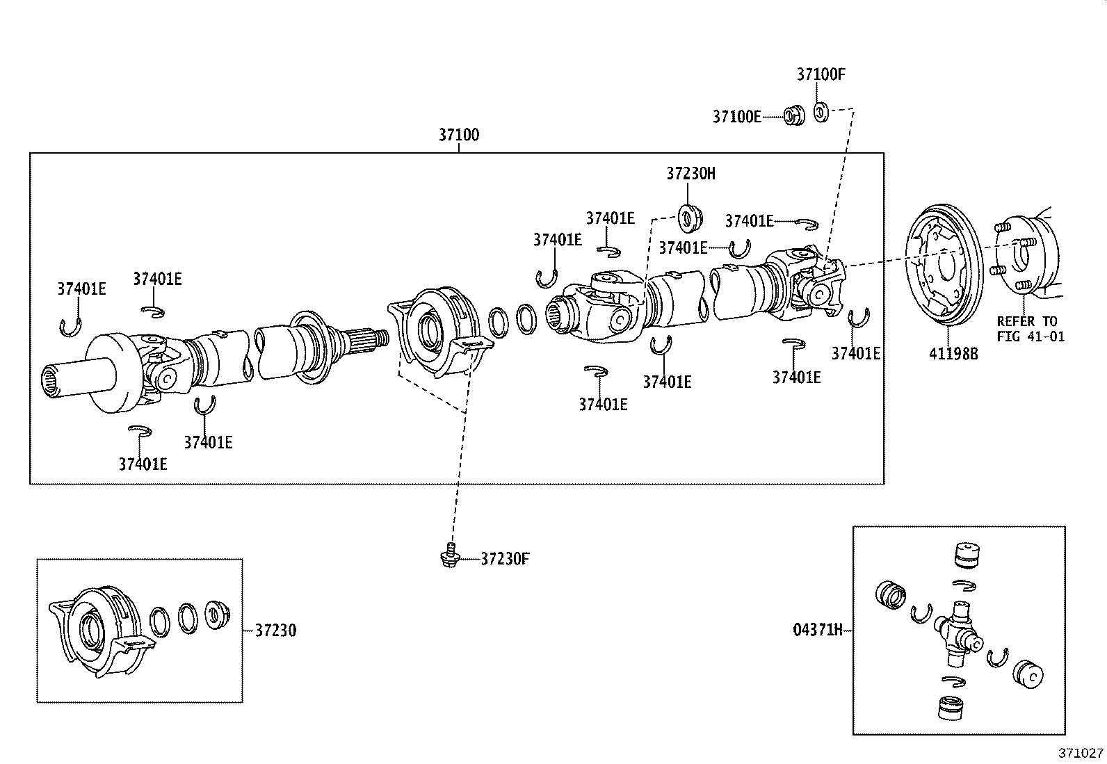 37230-09090 BEARING ASSY, CENTER SUPPORT, NO.1 product image