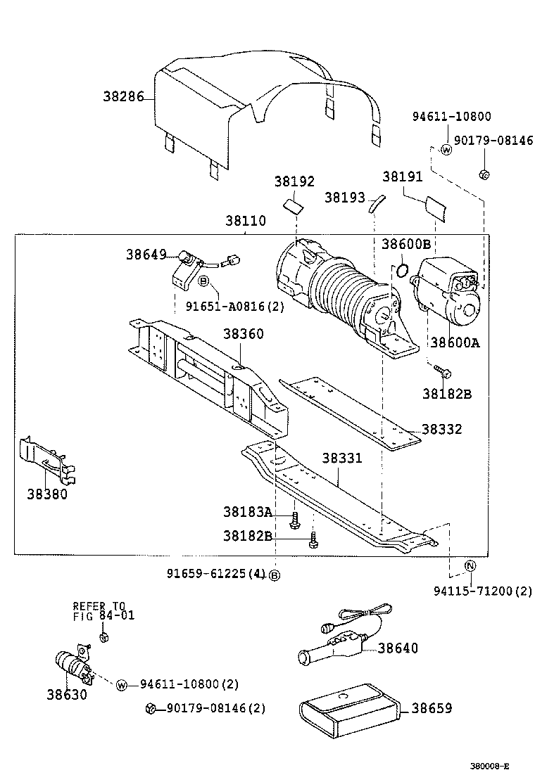 38191-60121 PLATE, WINCH CAUTION, NO.1 product image
