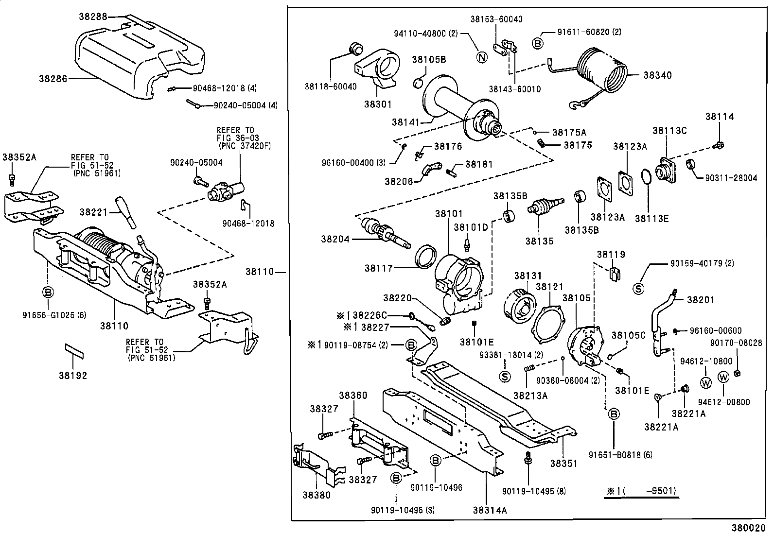 38101-60170 CASE SUB-ASSY, WINCH GEAR product image
