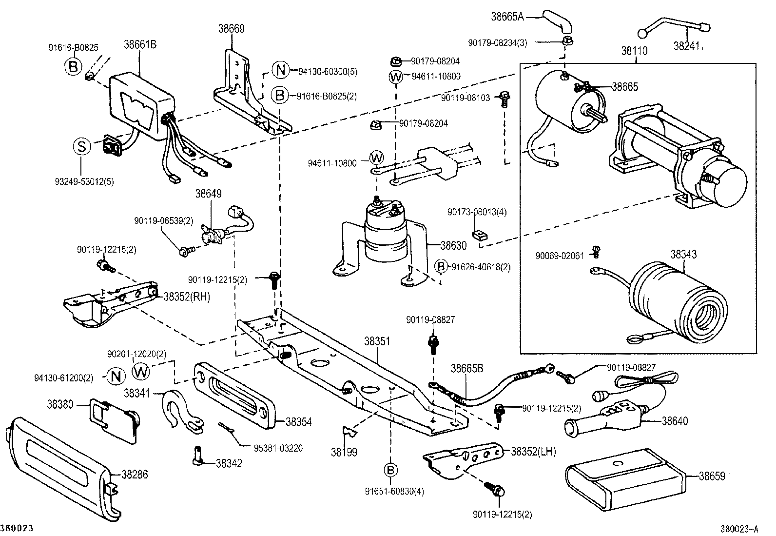 38110-0W010 WINCH ASSY product image