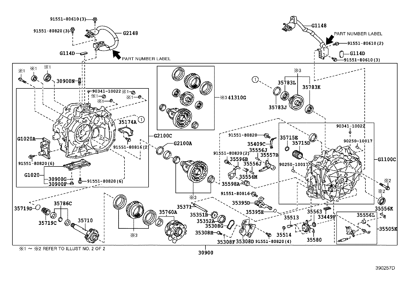 30900-47063 TRANSAXLE ASSY, HYBRID VEHICLE product image