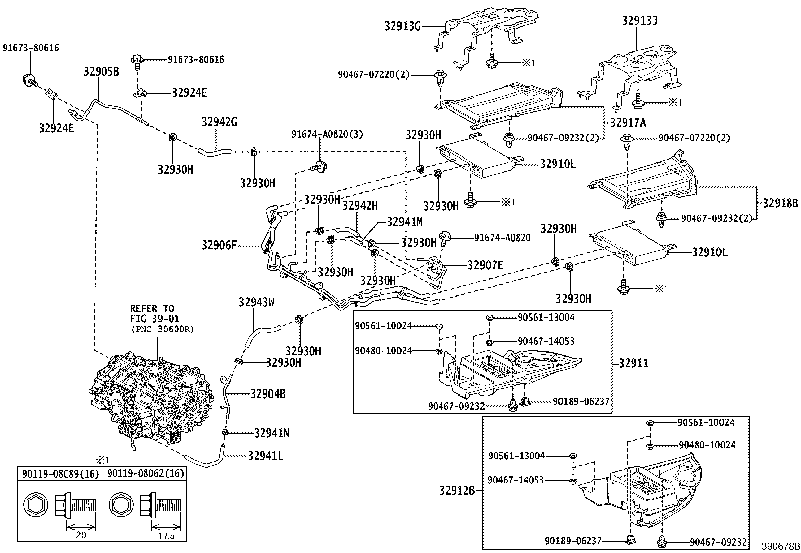 Toyota 32941-62010 HOSE, OIL COOLER INLET, NO.1