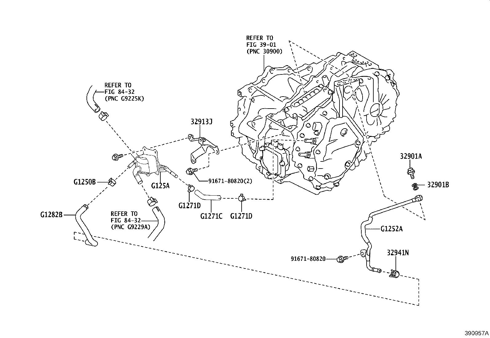 Toyota G1252-42010 PIPE, MOTOR COOLING, NO.2