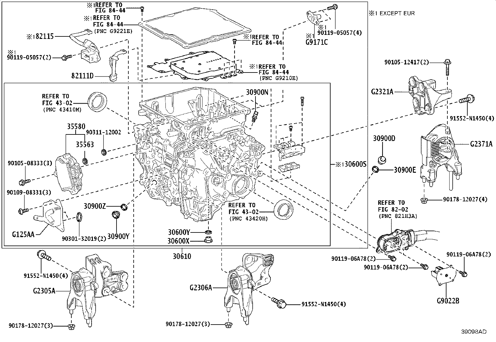 35152-46010 COVER, AUTOMATIC TRANSMISSION CASE, NO.2 product image