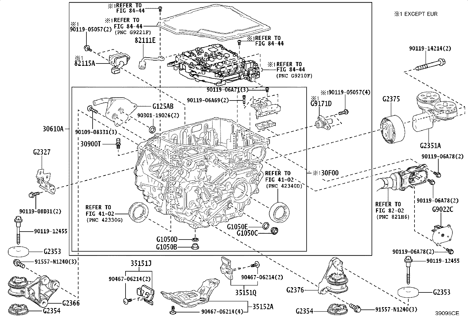35152-46010 COVER, AUTOMATIC TRANSMISSION CASE, NO.2 product image