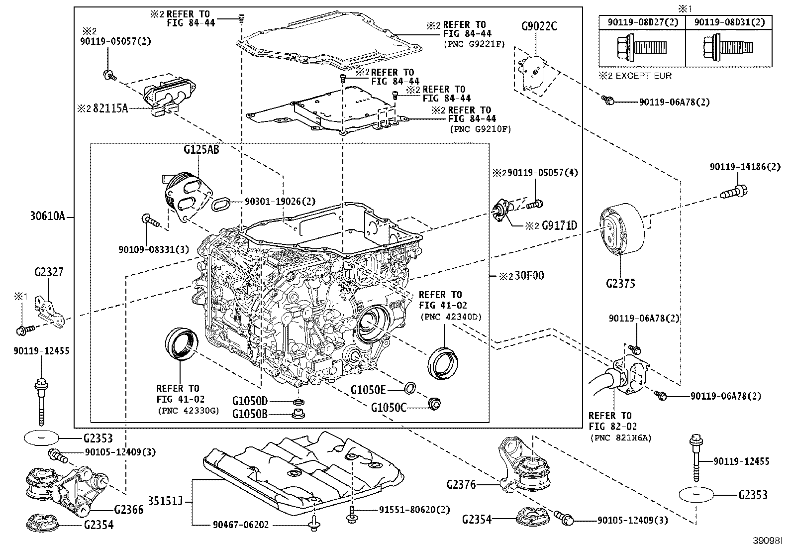 35152-46010 COVER, AUTOMATIC TRANSMISSION CASE, NO.2 product image