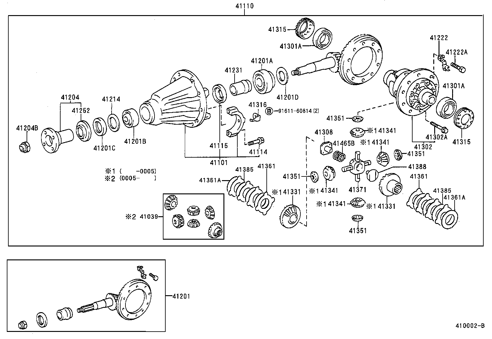 04412-60101 GASKET KIT, REAR DIFFERENTIAL CARRIER product image