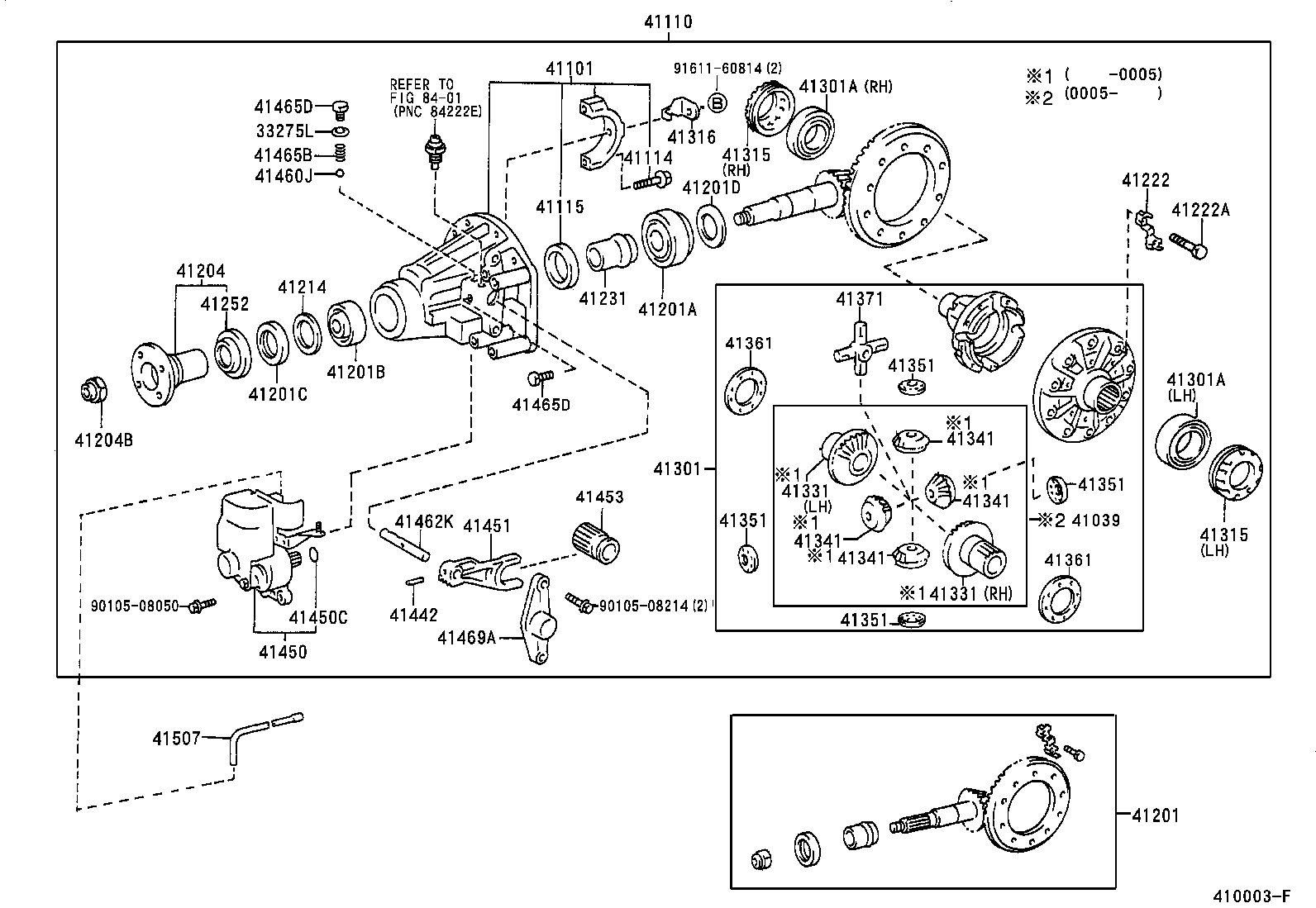 04412-60101 GASKET KIT, REAR DIFFERENTIAL CARRIER product image