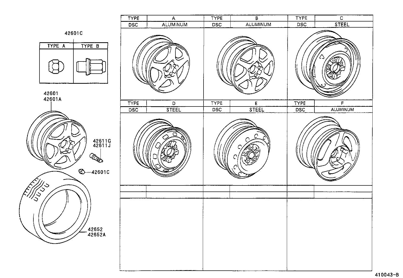 42611-2B080 WHEEL, DISC (FOR SPARE) product image