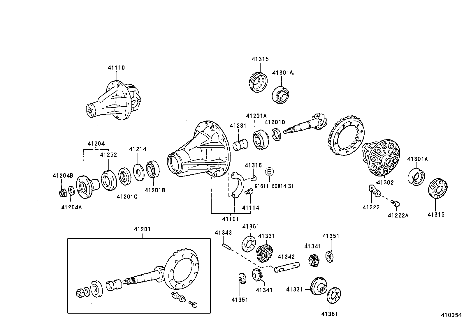 04412-26070 GASKET KIT, REAR DIFFERENTIAL CARRIER product image
