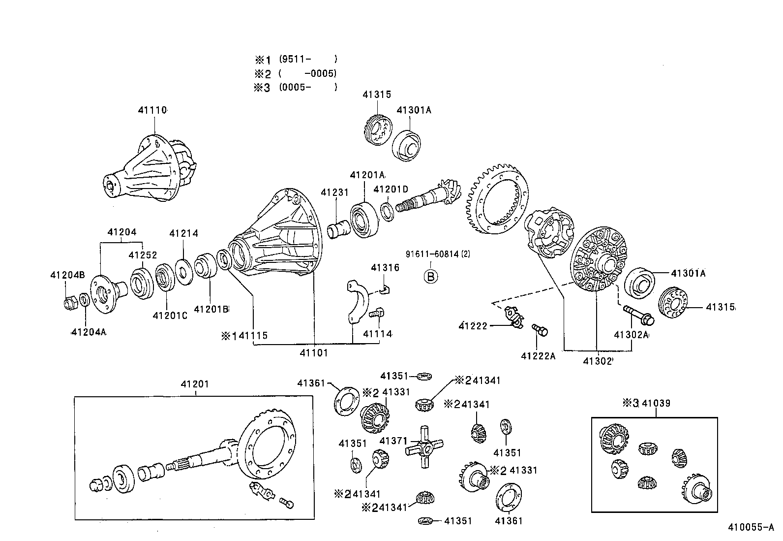 04412-26070 GASKET KIT, REAR DIFFERENTIAL CARRIER product image