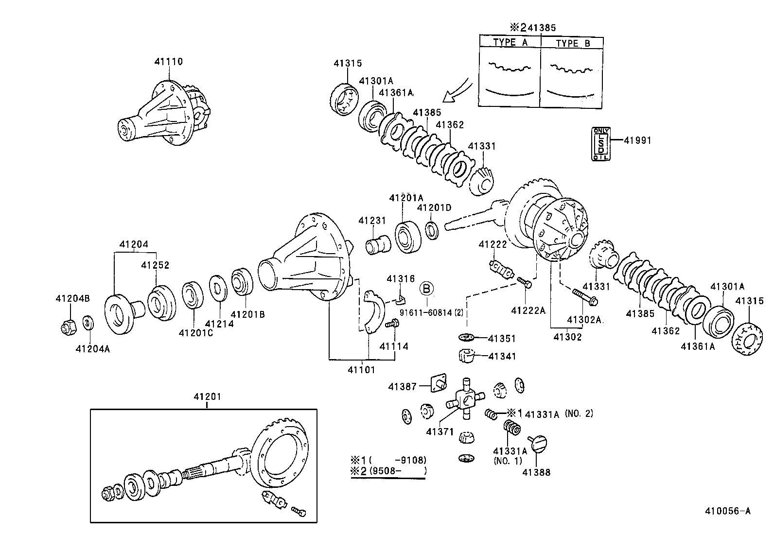 04412-26070 GASKET KIT, REAR DIFFERENTIAL CARRIER product image