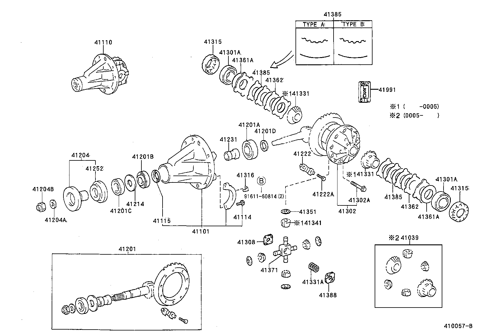 41201-80183 FINAL GEAR KIT, DIFFERENTIAL, REAR product image