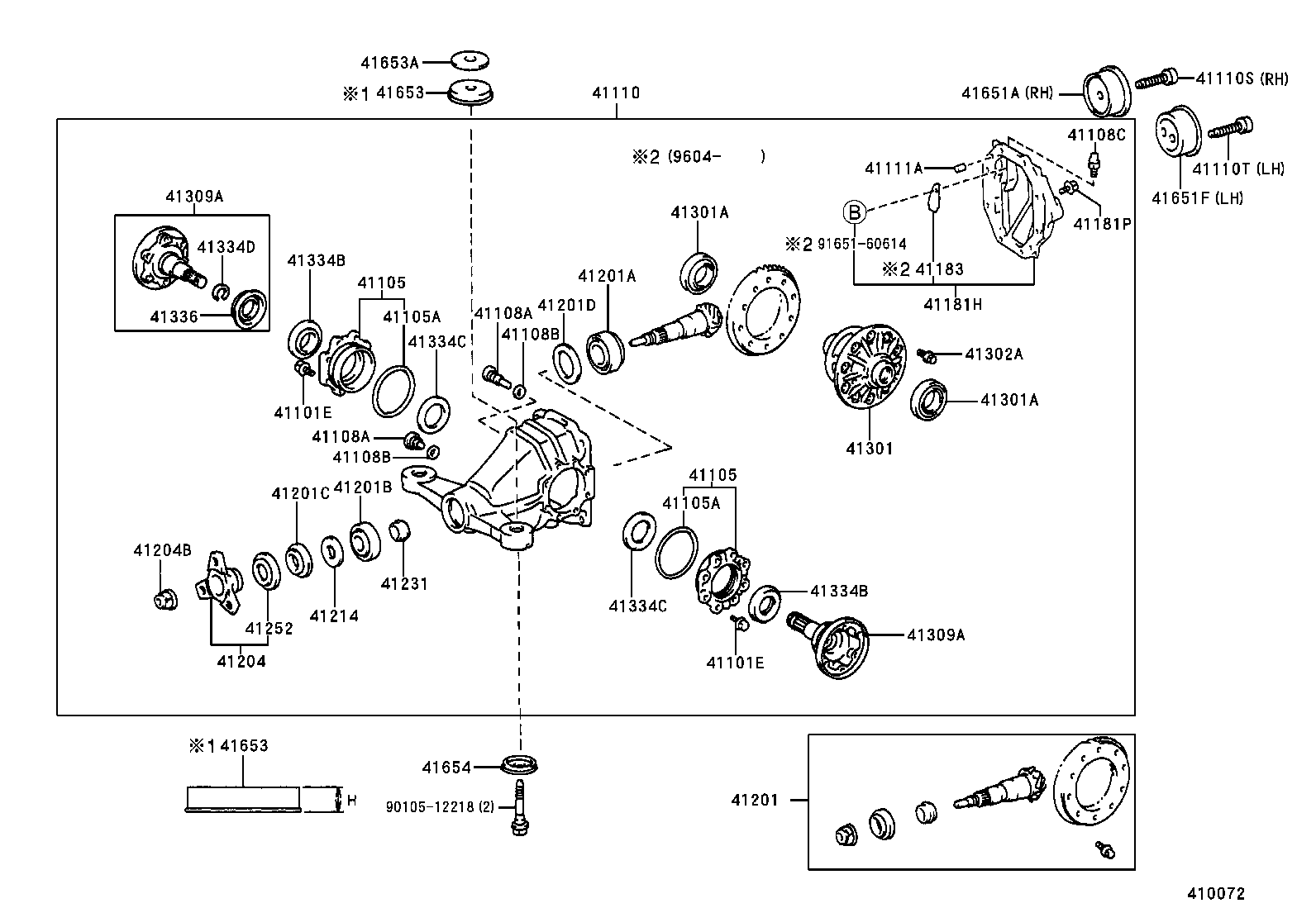 41201-80021 FINAL GEAR KIT, DIFFERENTIAL, REAR product image
