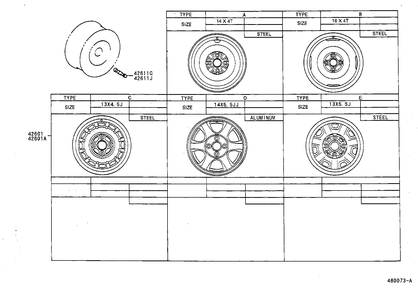 42611-16450 WHEEL, DISC product image