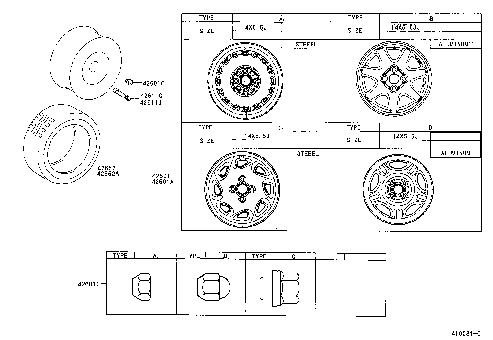 42652-16410 TIRE product image