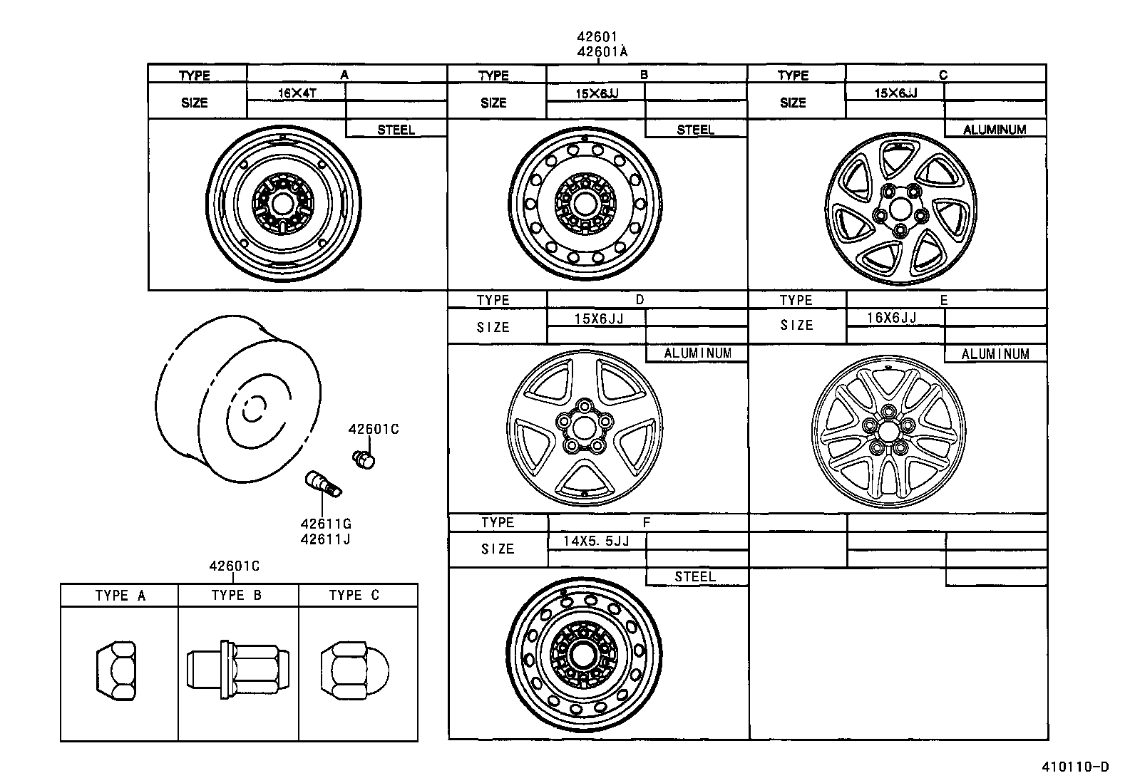 42611-33200 WHEEL, DISC product image